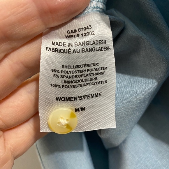 The American Outdoorsman Golf sleeveless collared  half-button UV 40 Blue size M - Picture 11 of 15